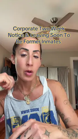 Corporate two weeks notice and specifically around leaving your soon to be former inmates stranded. Corporate does not care. They are now terminating people the day they give notice resulting in the same impact to those left behind. #corporate #corporatelife #inmate #twoweeks #corporatetiktok 