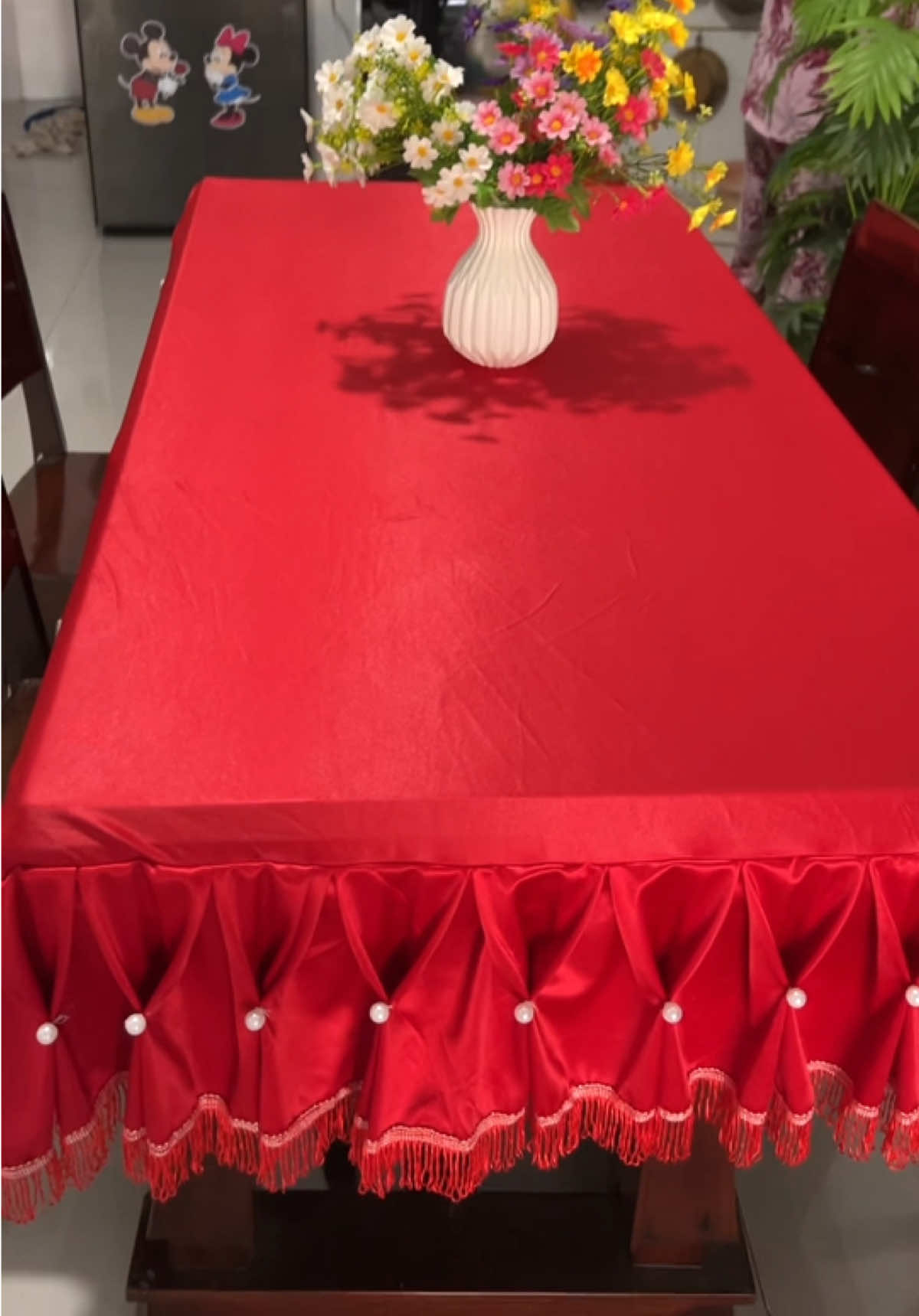 Khăn trải bàn chữ nhật #chilachi #khantraiban #trangtritet #xuhuong 