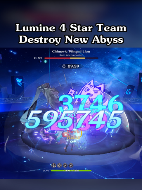 Lumine Chỉ Dùng Team 4 Sao Hủy Diệt La Hoàn Mới 7.1 #genshinimpact #hoyocreators #novbmake #lumine