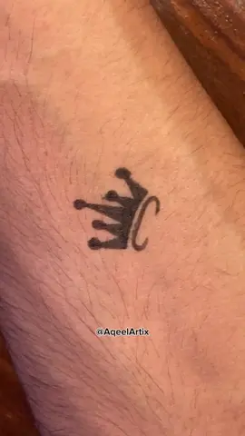 Crown 👑 tattoo ✨💀 #art #tattoo #vireal_video_ #AqeelArtix 