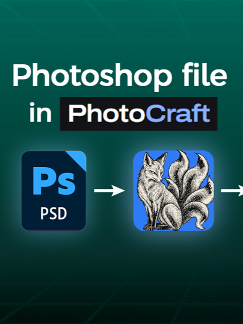 I imported a PSD, edited it in PhotoCraft, and saved it back as a PSD. But will it still work in Adobe Photoshop? 🤔 #PhotoCraft #Photoshop #PSDFile #PhotoEditing #AdobePhotoshop #PhotoshopAlternative #TechTutorial #BraintechGraphics
