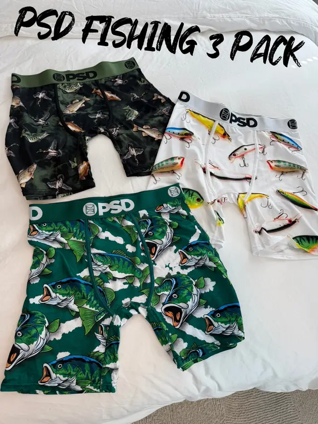 PSD “Lure Life” Boxer Brief 3 Pack 🎣🔥 #tiktokshopcreatorpicks #tiktokshopblackfriday #tiktokshopcybermonday #discoveryourgift #psd 
