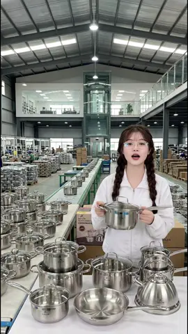 Bộ nồi inox cao cấp 6 món sử dụng hoàn hảo trên mọi loại bếp. #TikTokShop #xuhuong #SaleGiuaThang #bonoiinox #dogiadung