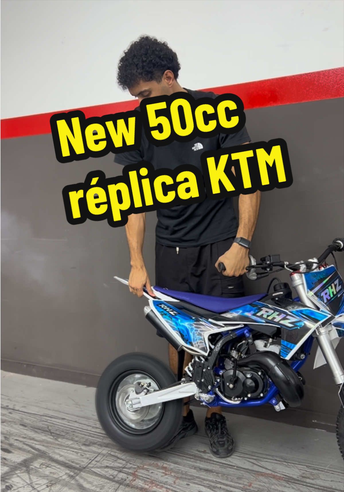 Nueva moto y nuevo color motocross RHZ 50cc 2T réplica ktm #ktm #ktmlovers #rhz #moto #motocros 