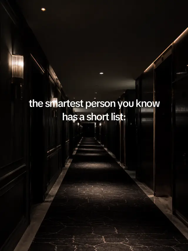 the list is shorter than you think. #dangerouslyeducated #learnontiktok #SelfImprovement #habits