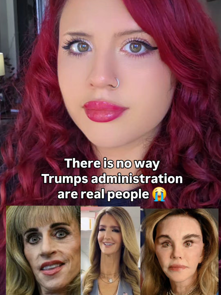 They aren't even trying to hide it anymore 😭 #alien #uncanny #mannequin #psyop #trump 