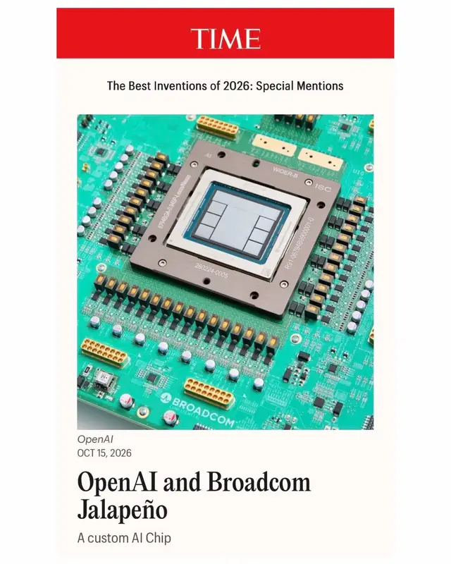 Jalapeño, our first AI chip, is included in TIME’s Best Inventions of 2026 list. “We’re honored that TIME has recognized Jalapeño, our first AI-acceleration chip, which is designed to bring useful AI to more people more efficiently. As demand for AI grows, we’ll continue innovating across our full stack from model to silicon to make AI's benefits widely accessible.” — Richard Ho, VP Hardware  #TIMEBestInventions