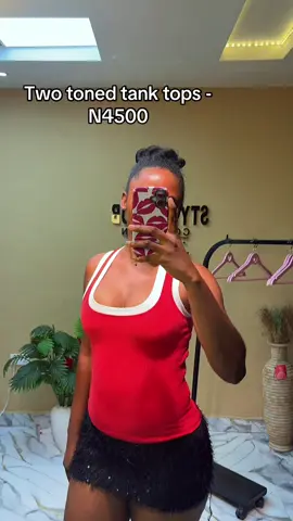 Two toned tank tops - N4500 10pcs- N37k  #tanktop #wholesalerinosun 