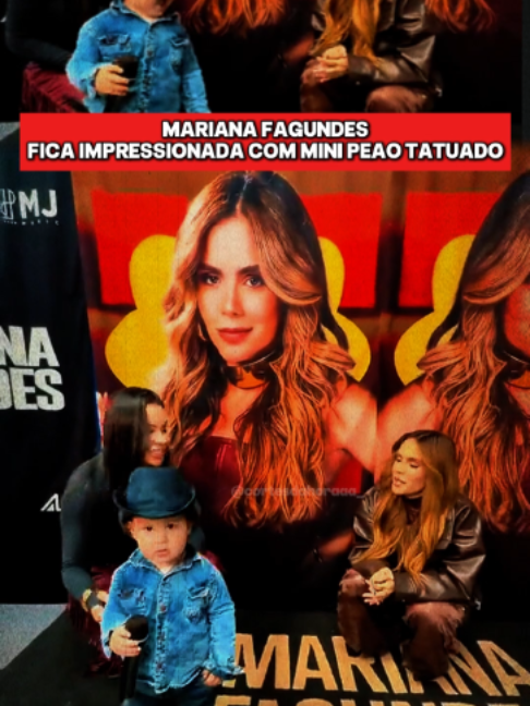 @marianafagundesoficial  mini peao tatuado deixa mariana de boca aberta #marianafagundescy #mjmusiccy
