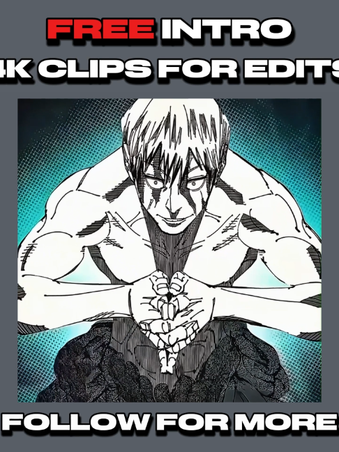 free intro 4k clips for edits #intro #freeedit #jujutsukaisen #clips #foryou