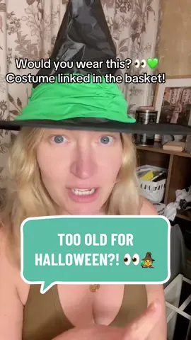 Who says Halloween costumes are just for kids?! 😂🎃 I’m loving this green and black witch costume! 🧙‍♀️💚 Would you wear it? #HalloweenCostume #WitchCostume #HalloweenOutfitIdeas #WomensHalloweenCostumes #TikTokMadeMeBuyIt @MorphCostumes 