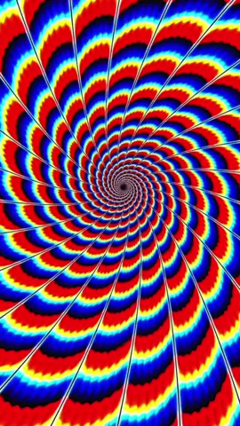 Trippy one for you 😵‍💫🌈 #trainyourbrain #illusions #3d #hypnosis #trippy 