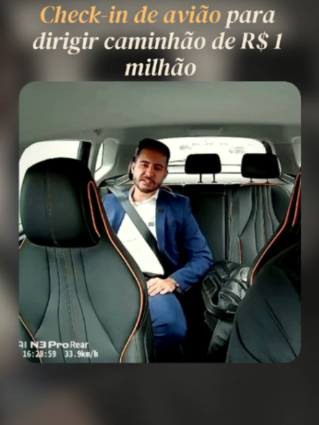 Check-in de avião para dirigir caminhão de R 1 milhão  #andreoliveiracy