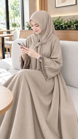 Gamis Abaya Rania, Simple Mewah~ Bahan Golden Crush Terbaru #abayawanita #belidisini #abayaumrah #abayastyle 