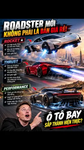 Tesla Roadster không còn là ô tô, mà là TÊN LỬA! #Tesla #TeslaRoadster #ElonMusk #SieuXe #OtoBay  