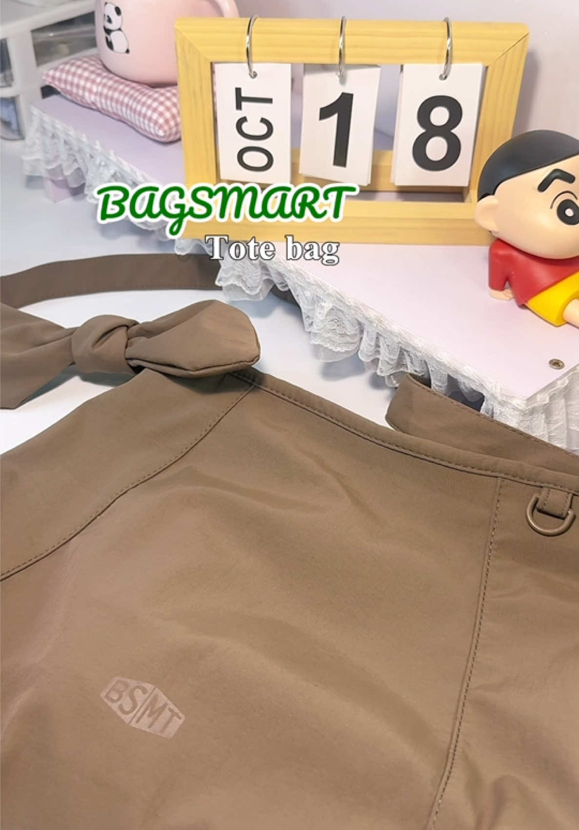 Túi đeo vai,đeo chéo chống thấm nước Bagsmart #bagsmart #tuitote #bagsmarttotebag #tuisachnu #viral 
