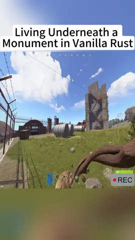 Living Underneath a Monument in Vanilla Rust-2
