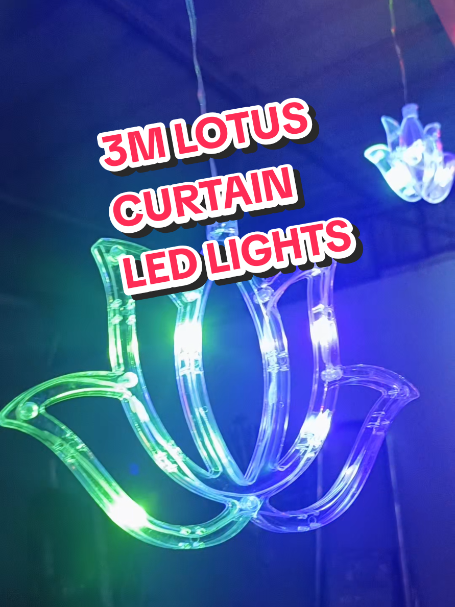 ✨🪔3M LOTUS CURTAIN LED LIGHTS🪔✨#light #ledlights #curtainlights #deepavalilights #lampuled @Global.Pro.Official 