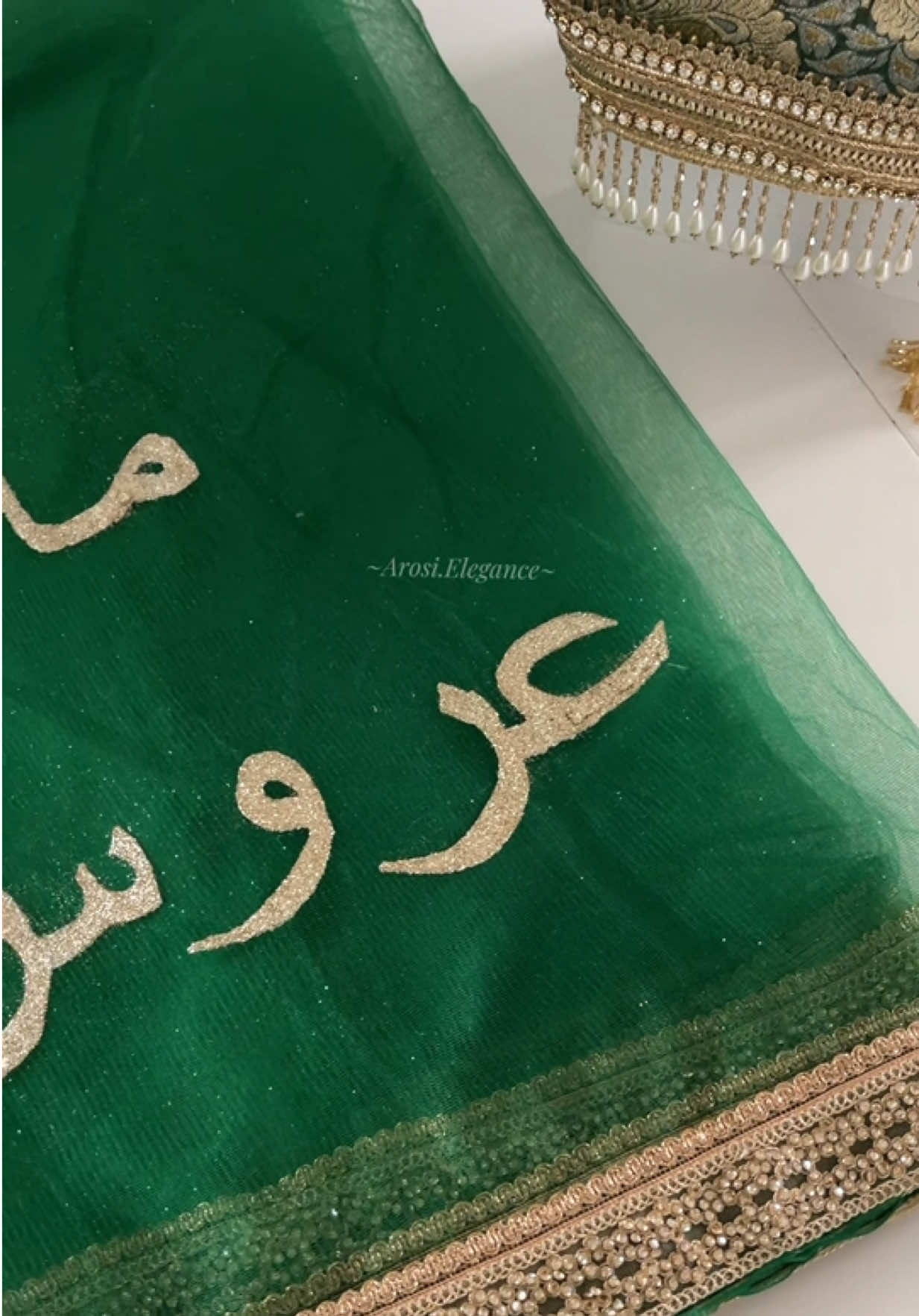 Personalised nikah veil 🤍  #arosielegance #foryoupage #nikahveil #nikah #afghanwedding 