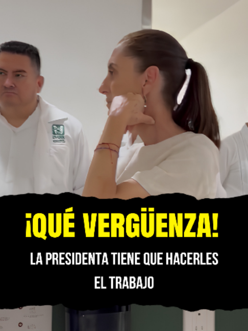 La presidenta Sheinbaum da la cara y resuelve lo que otros descuidan ¿Hasta cuándo van a depender de que la presidenta les resuelva todo? Durante su reciente visita a Mérida, Yucatán, la presidenta Claudia Sheinbaum tuvo que encarar personalmente las deficiencias en el sistema de salud. #sheinbaum #imss #yucatán #mexico #noticias