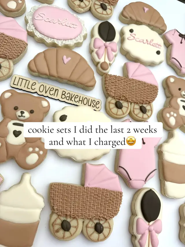 The first set was my absolute favorite to do and I am obsessed 😍 #royalicingcookies #decoratedcookies #customcookies #cookies #cottagebaker 
