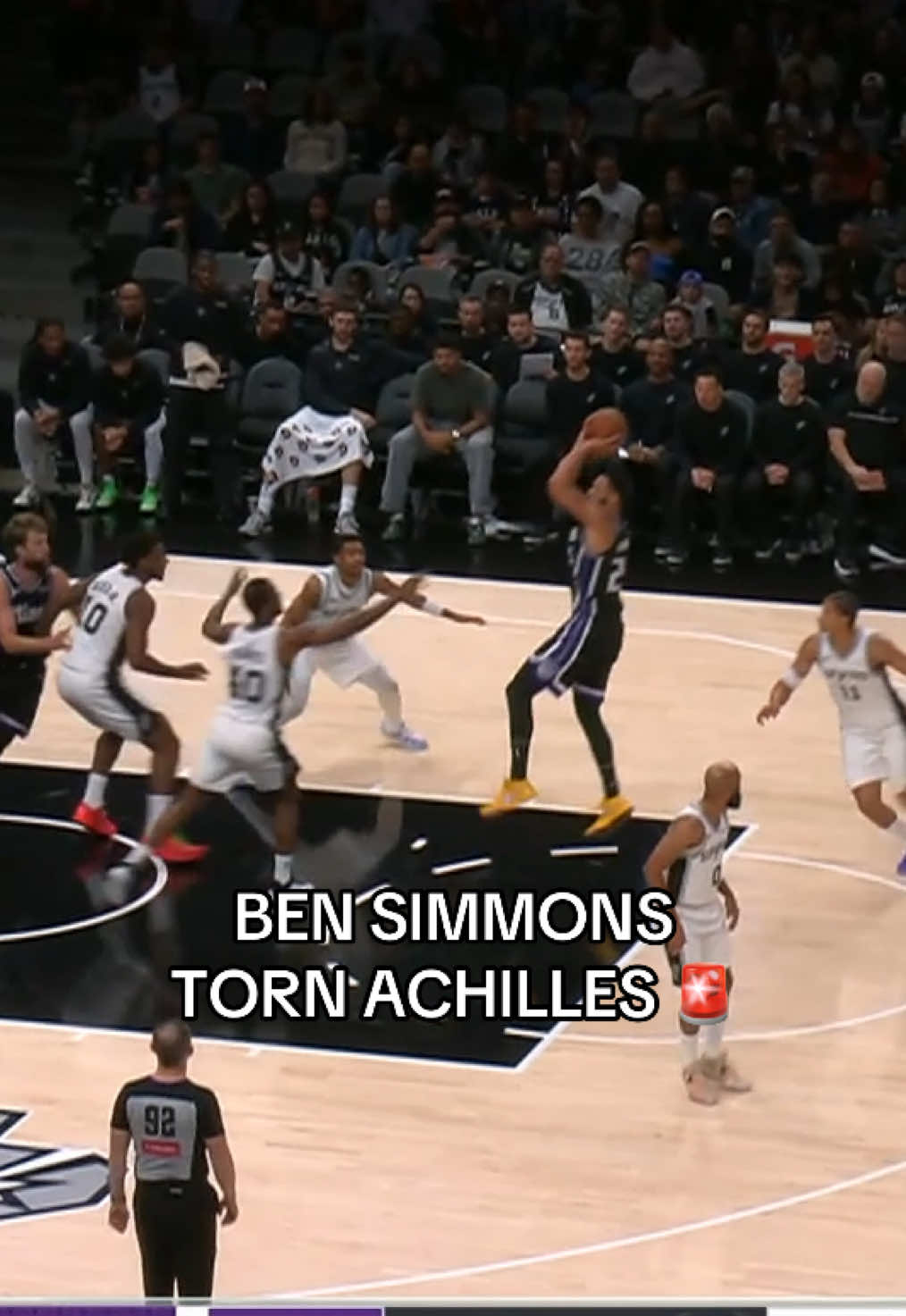 Simmons is out for the season with a torn Achilles. Wishing Ben a speedy recovery. 🙏 (via Shams/X) #NBA #basketball #bensimmons #kings #bball 