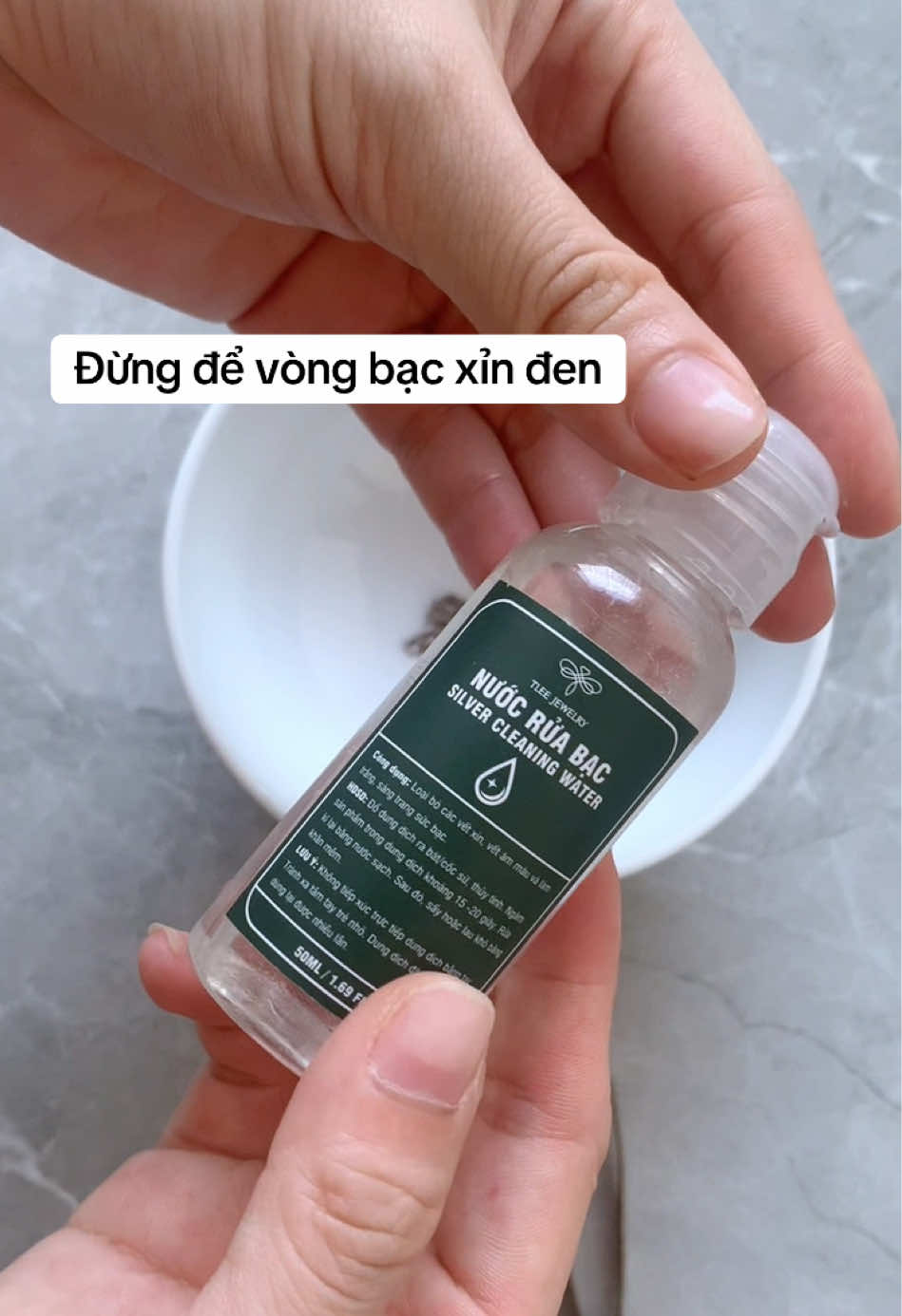 Nước rửa trắng bạc, nước rửa trang sức sạch tinh, nước rửa bạc xỉn màu, xử lý trang sức bị xỉn màu #nuocruabac #vesinhtrangsuc #nuocruabactlee