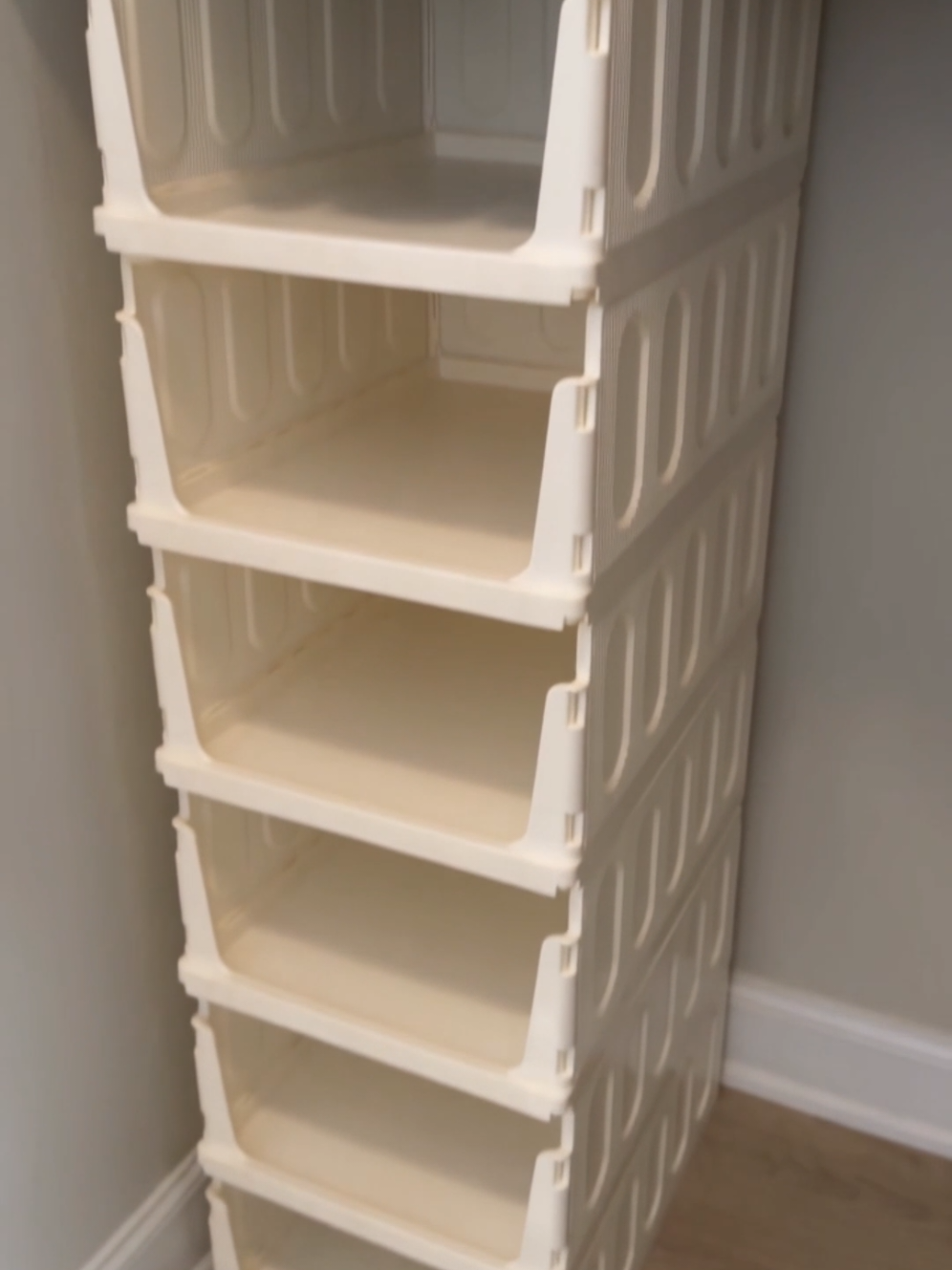 Anyone else have clothes everywhere but still say “I have nothing to wear”? 👀#storagehacks#closetorganization#nurseryorganization#smallspaceorganization#closetorganizationideas