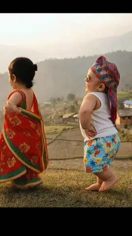 prakashdhutraj#creatorsearchinsights #tiharfestivalinnepal #aidance #babydance #Eva &Elee 