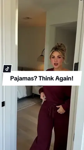 My boyfriend thought I was wearing pajamas… until he noticed the off-shoulder detail 😂🍷 This burgundy matching set is SO comfy and cute! The relaxed top and flowy wide-leg pants are everything. ❤️ #MatchingSet #TwoPieceSet #OffShoulderOutfit #ComfyChic #TikTokShopFinds