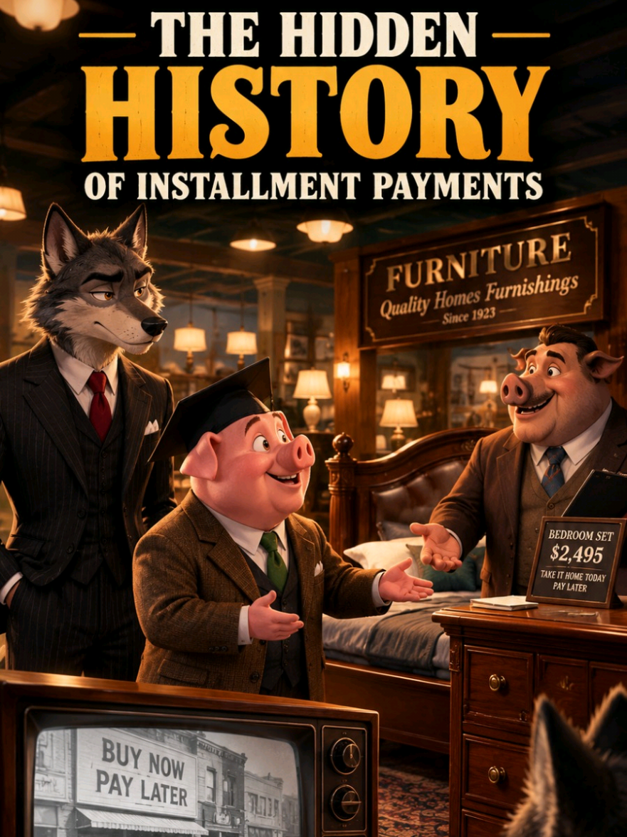 The Hidden History of Installment Payments | How “Buy Now, Pay Later” Changed America \#BecomeTheWolf #BuyNowPayLater #HiddenHistory #MoneyPsychology #ConsumerDebt 