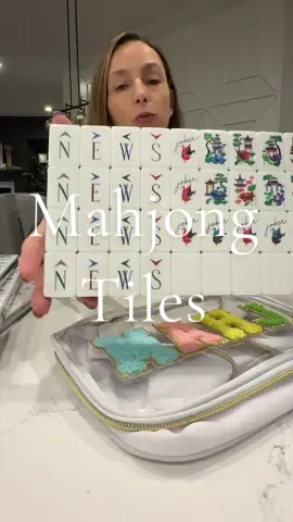 Such a great set to learn mahjong on. Clear suits easy to read! #mahjong #americanmahjong #mahjongtiles #mahjongtablescape #mahjongmonday @OtterTribe Store 