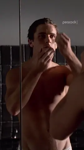 Get ready with me to become an illusory entity 😌 #AmericanPsycho is streaming on Peacock. #PatrickBateman #ChristianBale #GRWM #Horror