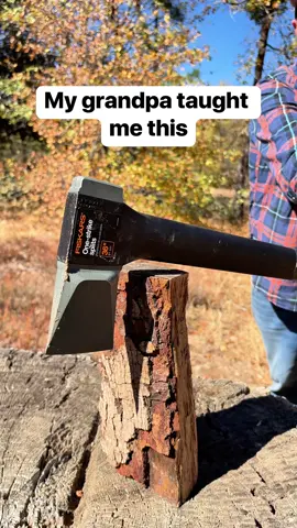 I bundled wood with a ratchet strap and made splitting easier and carrying it to the campsite a breeze #firewood #woodsplitting #camping  #outdoorsman 