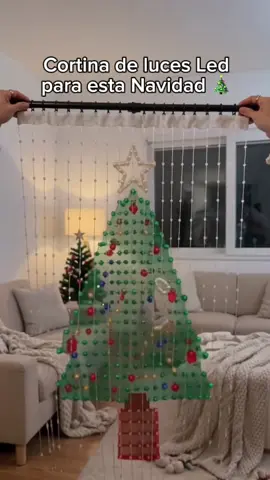 Cortina de luces LED de Navidad que se controla desde el móvil 📱🎄 Árbol, Papá Noel, corazones… eliges el dibujo que quieras. La idea más fácil para decorar el salón, la ventana o el balcón esta Navidad ✨ ¿Dónde la pondrías tú? 👇 Más información en nuestro perfil  #lucesdenavidad #cortinaled #decoracionnavidena #lucesled #ideasnavidad
