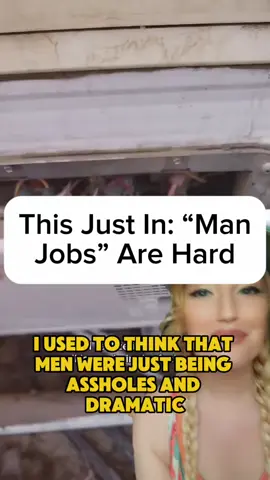 Dang did yall know “man jobs” are actually hard? 🤔 #men #women #womansplaining 