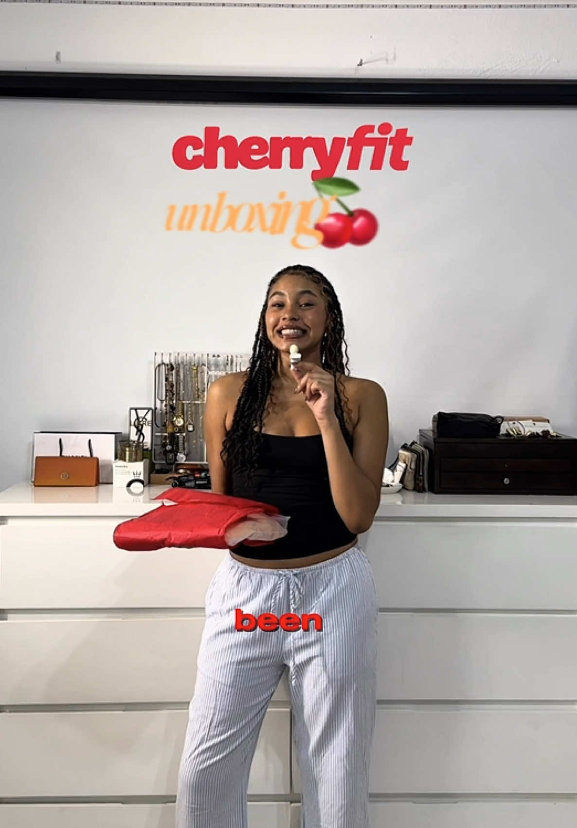 Unboxing with @Cherry Fit 🍒✨the gaucho pant?!?! literally soo cute🤭. Use my code: “ZANAM” for 10% off your order🧡 & tag me so I can see which sets you guys choose🤗!! #shopcherryfit #fyp #caribbeantiktok 