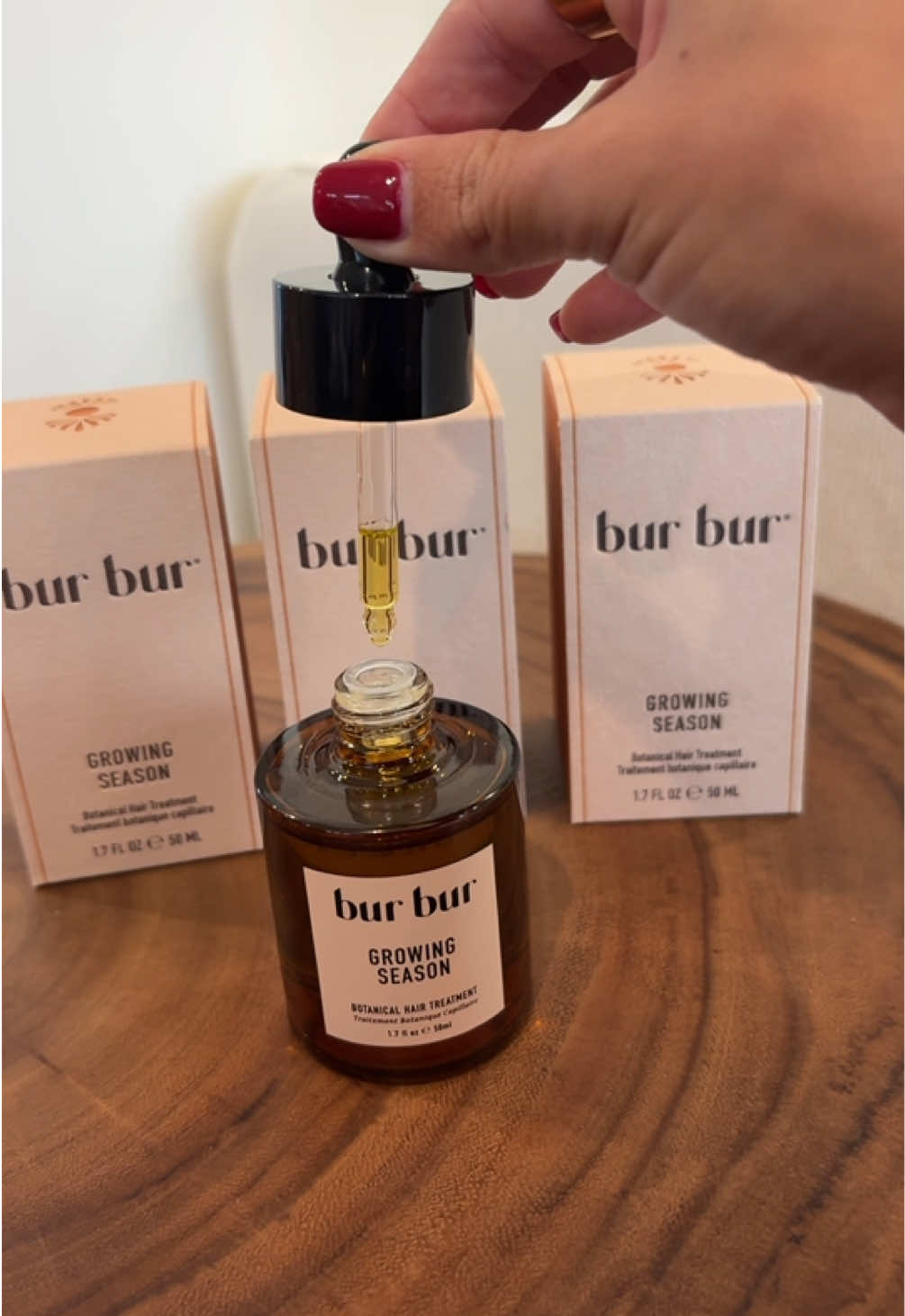 My hair has never been healthier🤎 #burbur #hairoil #haircare #tiktokshopfalldealsforyou 