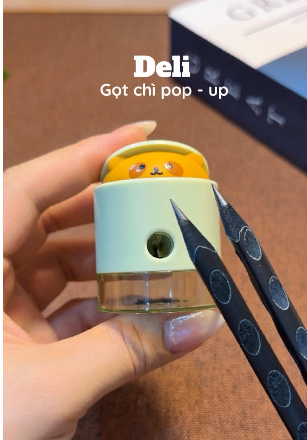 Gọt chì pop- up Deli vừa cute lại vừa tiện #tiemnhakhoai #gotchi #deli #xh 