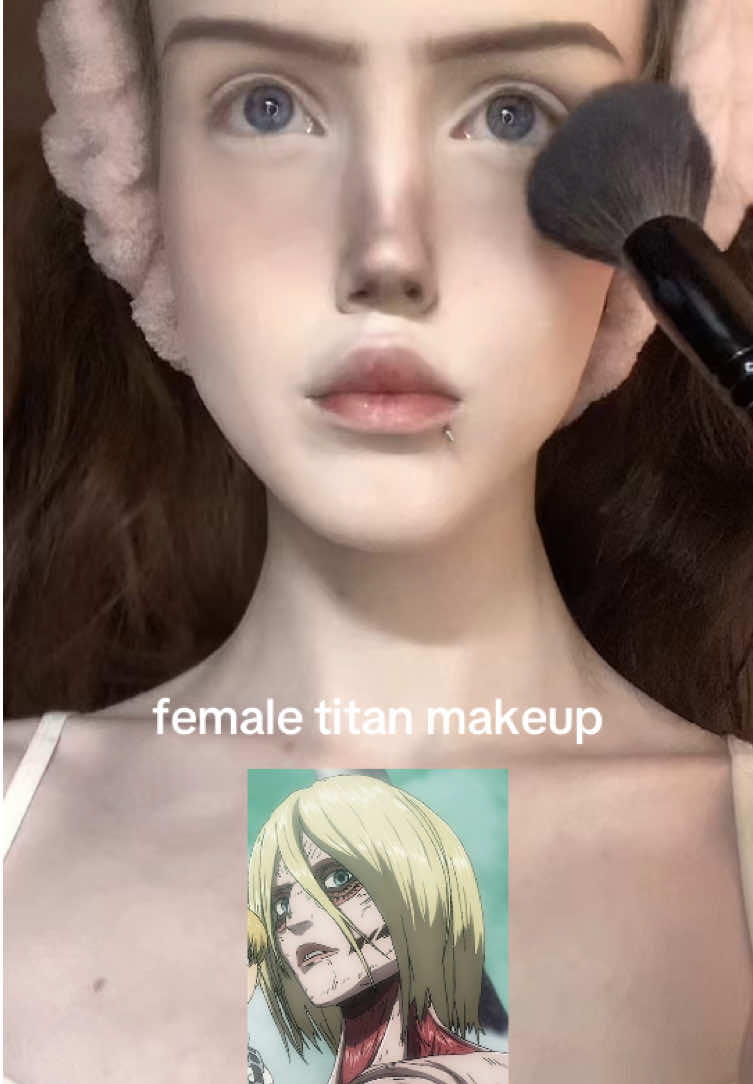 tutorial makeup halloween #attackontitans #annieleonhart #makeup #halloween #soulqside 