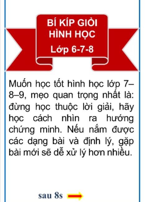 Bí kíp học giỏi hình học lớp 6-7-8-9#toán 8 hình nâng cao #hinhhoc8 #hinhhoc #Hinhoc6 #hinhhoc7 #hinhhoc8