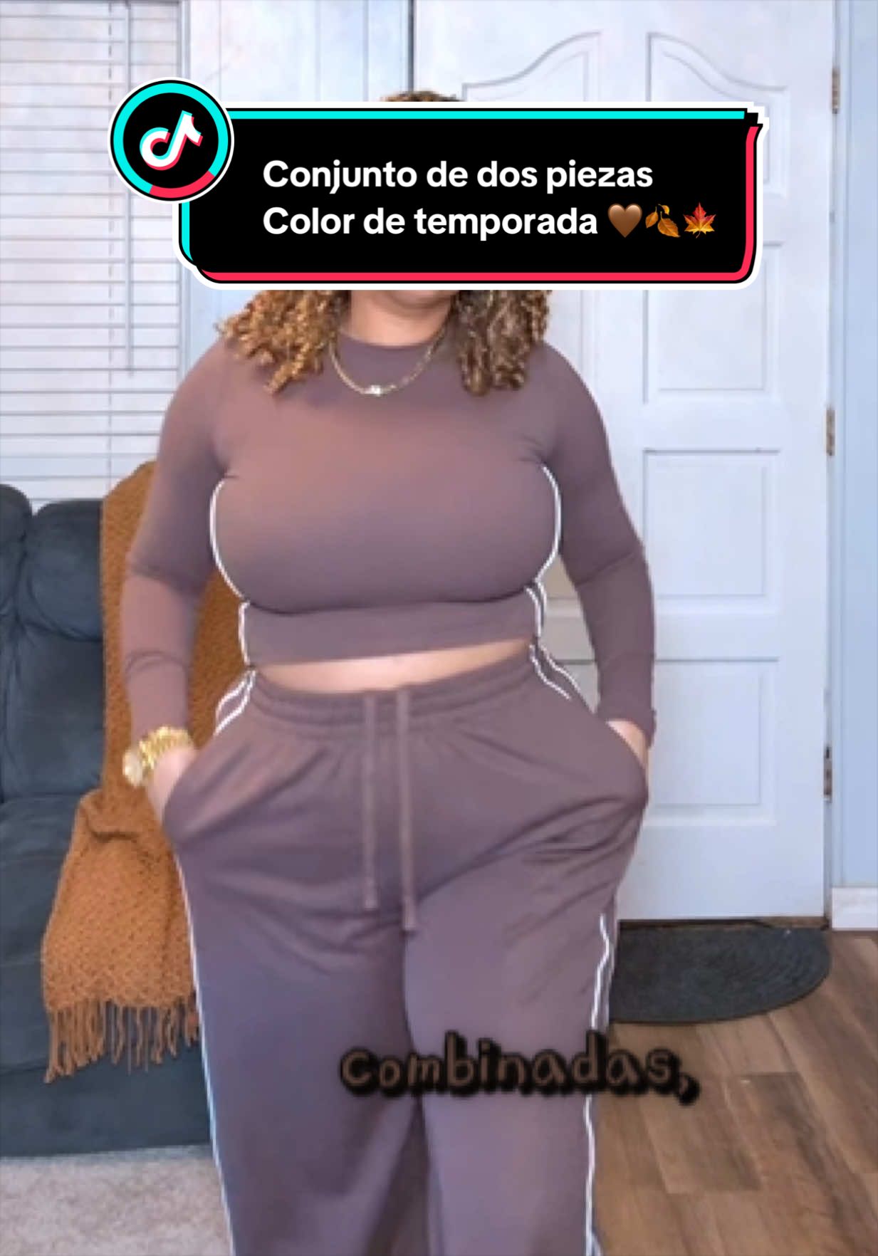 Este conjunto me gustó tanto que ahora quiero verlo en todos los colores. 🤎 EL MARRÓN CHOCOLATE ES TODO ESTA TEMPORADA 🤎🍁🍂✈️🏋🏻#conjuntosfemininos #conjuntos2piezas #fashiontiktok #conjuntodetemporada #setdedospiezas @tuamigalala  @TIMEOFF 