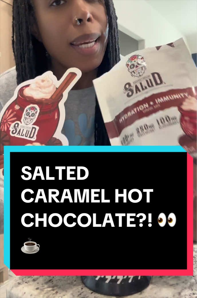 Day 2 of trying Salud’s limited-edition Mexican Hot Chocolate, and I couldn’t resist making a salted caramel foam version with Javvy! ☕😂 This seasonal Hydration + Immunity drink mix contains electrolytes, Wellmune, elderberry extract, and immune-supporting vitamins. Today we’re making it extra cozy with a salted caramel protein creamer topping. Check out this limited-time flavor while it’s available! #hydrationimmunity #salud #MexicanHotChocolate #bfcm #HotChocolateRecipe @Taste Salud @Javvy