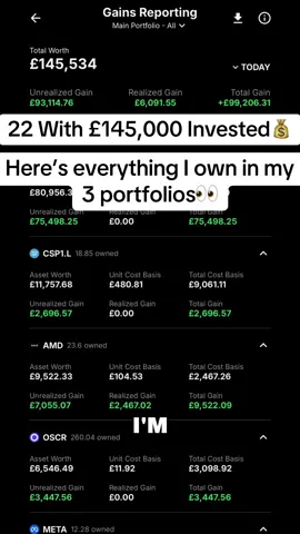 Here’s the break down of every stock I own👀💰