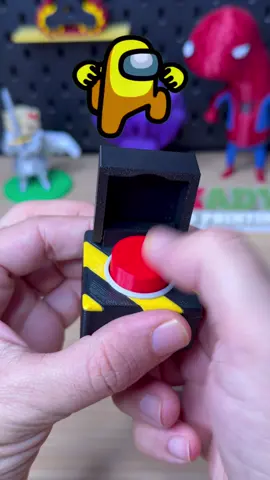 3D Printed Among Us Emergency Meeting Button | STL at Bio link #3dprinting #3dprinter #AmongUs 