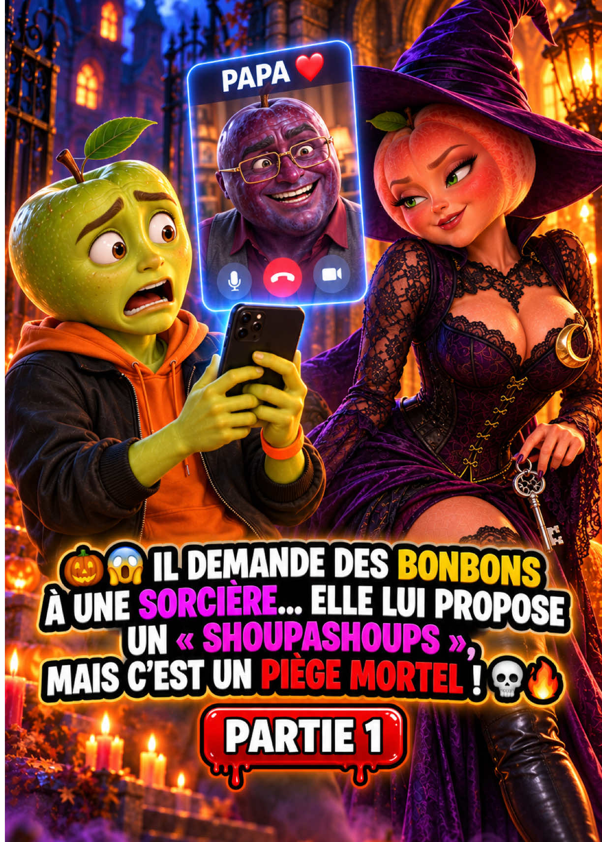 Il entre chez une sorcière et découvre un secret sur son père 😨 #iafruit #fruitdrama #pourtoi #whattowatch 