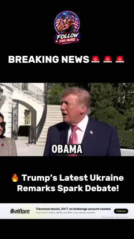 #DonaldTrump: Trump questions Zelenskyy’s negotiating strategy, citing billions in U.S. aid to Ukraine and suggesting it may be time for someone else to negotiate on Ukraine’s behalf. His remarks also touch on ending the war, denuclearization, Iran negotiations, and an upcoming meeting in China. 🇺🇸🇺🇦 #DonaldTrump #TrumpNews #UkraineWar #USPolitics   Check out www.solflare.com for a chance to enter the trading competition!