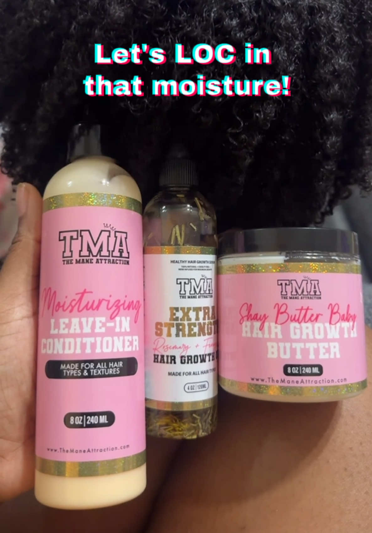 Wash day isn’t complete without the LOC method! Keeping those curls moisturized with our favorites from @The Mane Attraction 💕 #locmethod #hydratedhair #healthyhair #tma #healthyhaircare 