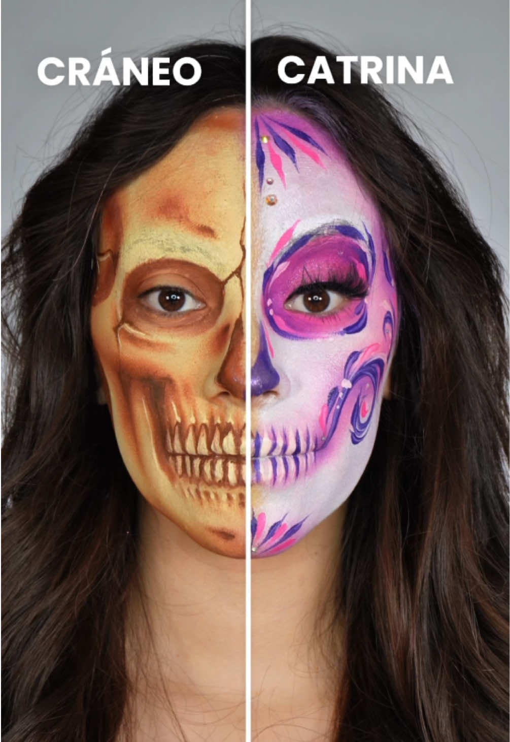 💀🩷 ¿Cráneo o Catrina? ¿Sabes cuál es la diferencia? Aunque ambos maquillajes comparten elementos visuales, no necesariamente representan lo mismo. Un cráneo puede ser anatómico, realista o fantástico, mientras que la Catrina tiene una historia y un significado profundamente ligados a nuestra cultura mexicana. 🇲🇽 Y algo que me encanta del maquillaje artístico es que podemos reinterpretar las formas a través del color, las texturas y los ornamentos, sin perder de vista lo que queremos comunicar.  Porque no se trata solamente de cómo se ve un maquillaje, sino también de lo que representa. ¿Tú conocías esta diferencia?  #maquillajeartístico #catrinamakeup #catrinasmexicanas #skullmakeup 