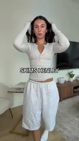 @SKIMS making me go broke one item at a time. Worth. It.  #skims #henley #skimsreview #henleyshirt #loungewear